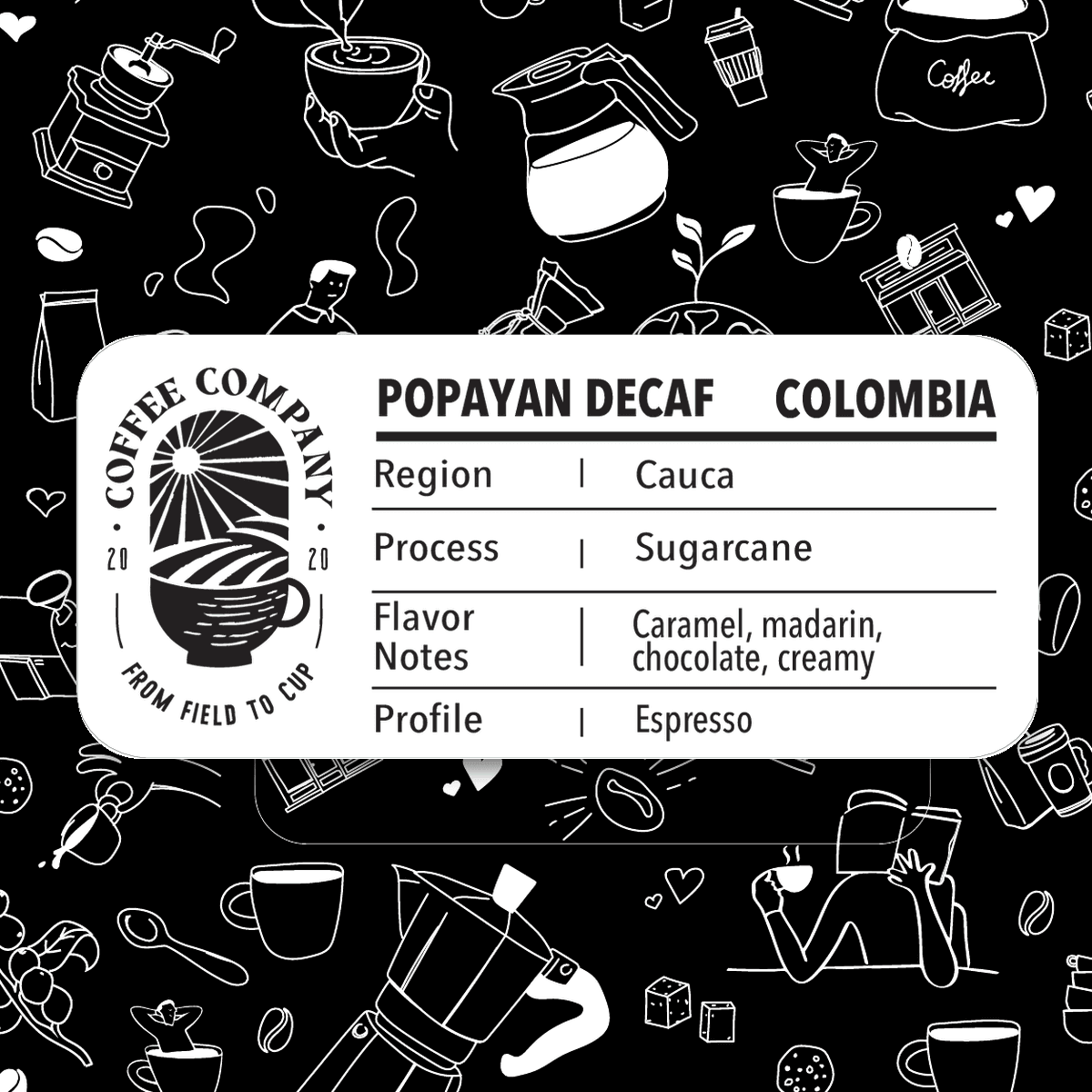 Popayan Decaf, Colombia